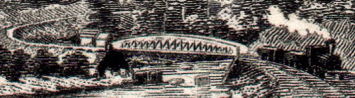 Belgian Congo Belge 50c Mols train on bridge